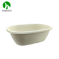 Boîtes à lunch jetables écologiques et biodégradables en bagasse de 27 oz pour la restauration à emporter – Option durable, compatibles micro-ondes