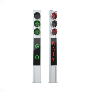 Écran d'avertissement LED intégré pour feux de signalisation de passage pour piétons - Product Image 1