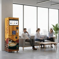 Distributeur Automatique Intelligent GS505 de Boissons Énergisantes Froides avec Écran Tactile 21,5 Pouces, Shakes Protéinés Intelligents Personnalisés et Fonctionnalité SDK