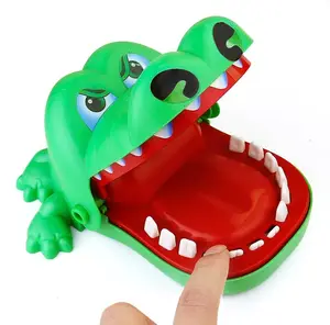 子供のための古典的なおもちゃトリッキーな面白いプラスチッククロコダイル歯科医動物のおもちゃ