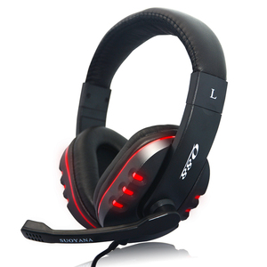 OEM có dây chơi game headphone âm nhạc trò chơi Led Tai nghe Stereo âm thanh trên tai tai nghe Q88 với Mic - Product Image 1