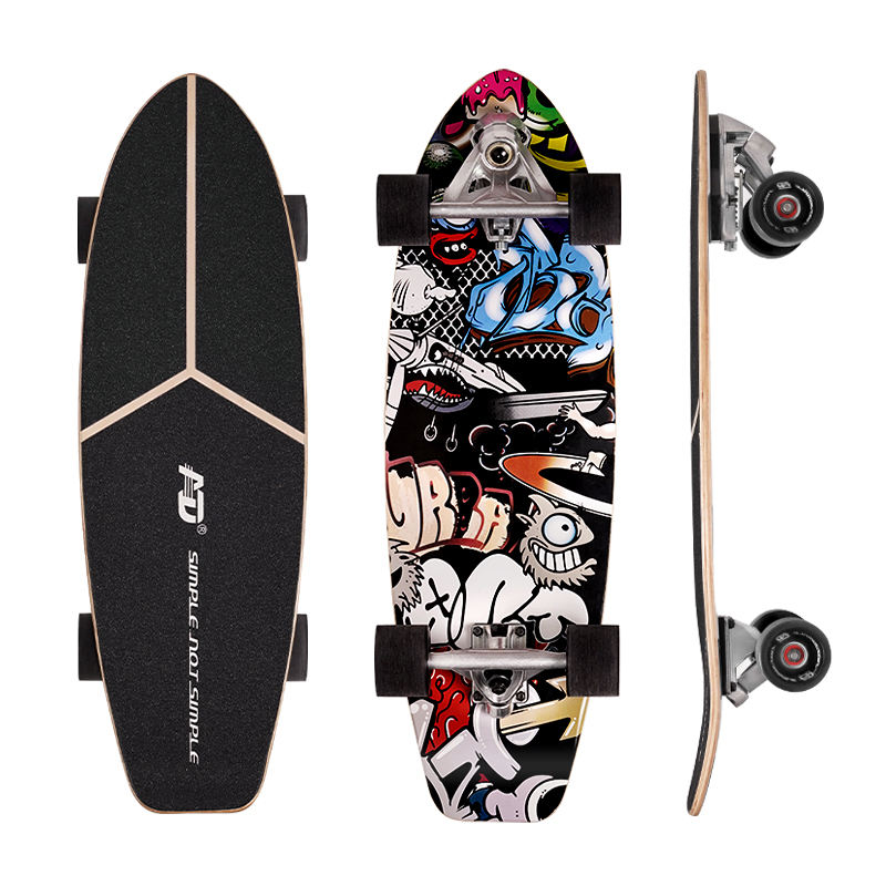 High Quality Blank Complete Skateboard Deck Outdoor Sports 7ply Maple Wooden Land Surfboard
