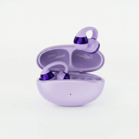 Écouteurs TWS à Conduction Aérienne Ouverte Légers et Personnalisables, Bluetooth 5.3, Casque Sans Fil à Commande Tactile LED