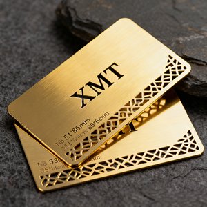 Carte de visite de taille standard, impression personnalisée, design métallique avec impression sérigraphique, fabriquée en acier inoxydable - Product Image 2