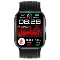 Nouvelle montre connectée TK67 carrée avec airbag, tendance, 530 mAh, étanche IP66, pour le sport et l'usage quotidien