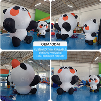 Modèle de panda gonflable géant mignon, mascotte de panda gonflable personnalisée pour centre commercial, parc, événement, publicité extérieure, décoration