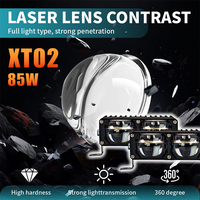 DGLS XT02 Phare LED universel 85W pour moto et camion, projecteur laser, double système de refroidissement