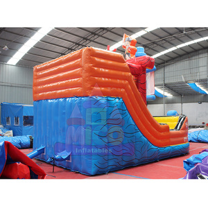 Château gonflable commercial pirate avec toboggan, certifié CE EN14960, en PVC 0,55 mm, <span class=keywords><strong>pour</strong></span> <span class=keywords><strong>location</strong></span> de fêtes d'enfants - Product Image 5