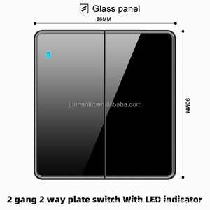 Interruttore a Muro di Alta Qualità Normale EU/UK/Universale 1 Via 2 Vie con USB Tipo-<span class=keywords><strong>C</strong></span> USA Pannello in Vetro Touch Prodotti per la Casa Elettrici - Product Image 2