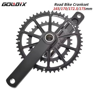 GOLDIX Vélo de route Manivelle <span class=keywords><strong>50</strong></span>/<span class=keywords><strong>34</strong></span> & 53/39T Double plateau de <span class=keywords><strong>pédalier</strong></span> - 20/22 vitesses Transmission intégrée - Product Image 2