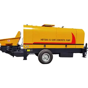 Concrete pump 30 m3/h to 100m3/h diesel engine Pump Electrical Motor Trailer-mounted concrete construction machine Top Quality l