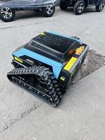 Tondeuse robotisée à chenilles tout-terrain professionnelle 4 temps télécommandée avec contrôleur sans fil longue portée