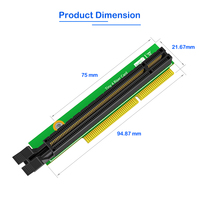 Adaptor Riser Tiny 4 ke PCI-E 16X untuk Ekspansi GPU ThinkCentre M920Q/910Q/910X/920X/M720Q/P330 Mini PC Tersedia dalam Stok
