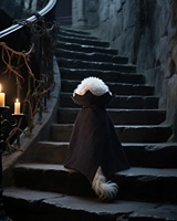 Costume d'Halloween pour chien, pour chiens de petite/moyenne/grande taille, tenue de cosplay de vampire pour animaux de compagnie |   Vêtements pour animaux de compagnie respirants et durables pour les fêtes d'Halloween