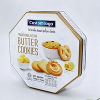 Scatola di Latta Rettangolare Lucida Personalizzata per Biscotti e Dolci, Confezione Regalo Decorativa in Metallo per Pasticceria