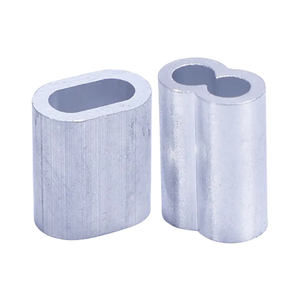 Manchon de sertissage ovale en aluminium DIN3093 pour câble métallique, attache-câble, pince de serrage, manchon de sertissage pour boucle, matériel de rigging en gros - Product Image 1
