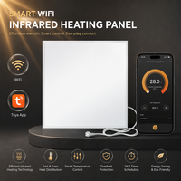 Panel Calefactor Infrarrojo Silencioso y de Bajo Consumo de Energía de 350W, Calefacción Radiante Ecológica con WiFi y App para Guardería y Dormitorio, Mercado del Reino Unido/UE