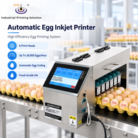 Imprimante à jet d'encre IPS-E200 pour œufs, machine de codage automatique, 6 têtes d'impression pour l'impression de la date, de l'heure et du numéro de série