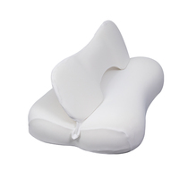 Oreiller orthopédique moderne en mousse à mémoire de forme avec logo personnalisé, couleur unie, hauteur réglable, hypoallergénique, anti-ronflement et design respirant