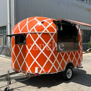 Chariot de restauration rapide électrique standard australien pour hamburgers et frites, remorque alimentaire mobile avec équipement - Product Image 6