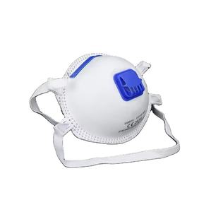 Masque facial jetable FFP3 avec valve et attaches auriculaires, protection anti-poussière 4 couches - Product Image 1