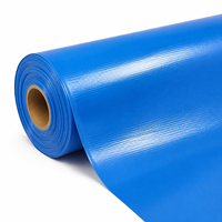 Tissu Air Dancer en PVC tricoté warp-knit 1000D 20x20, bleu marine, hydrofuge, pour événements d'entreprise