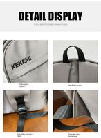 Sac d'école noir imperméable personnalisable avec logo, vente directe en gros à prix réduit