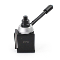 Porte-outil universel à changement rapide de type piston en acier au carbone 250-100 avec finition oxyde noir pour tour CNC