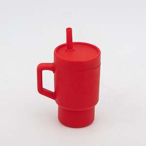 Bouteille à paille en silicone pour bébé de 9 oz, gobelet pour enfants anti-fuite avec poignée - Product Image 6