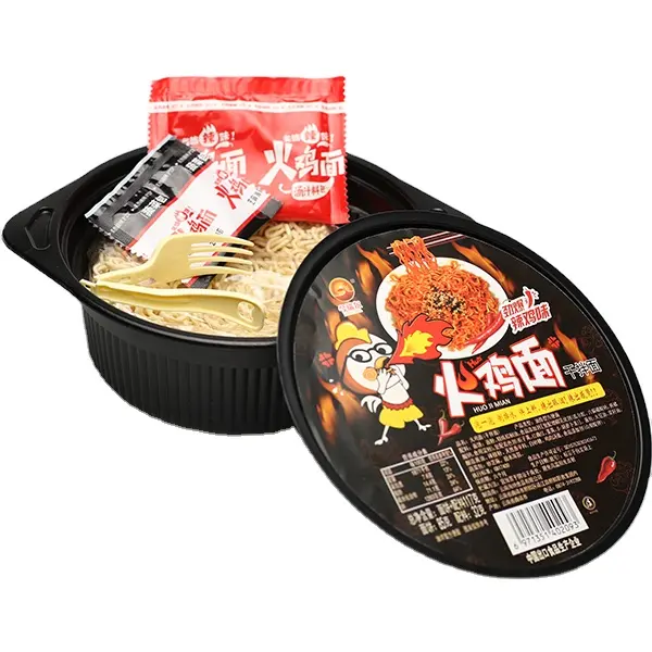 ホット販売品質韓国ラーメンカルバフレーバースパイシーホットチキンオイル揚げインスタントヌードル