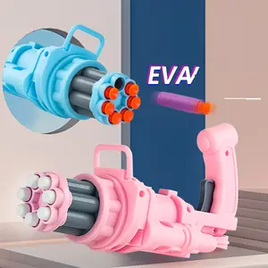 Pistola giocattolo ad aria morbida EVA in plastica ABS per bambini Super Cool all'ingrosso con 7 proiettili