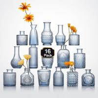 Vente chaude Petit Vase En Porcelaine En Céramique Vintage Transparent Ins Style Bouteille D'arôme En Verre Ornements Transfrontaliers Costume Mariages