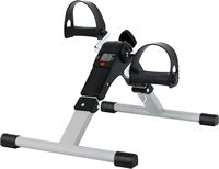 Mini ejercitador de Pedal de bicicleta, bicicleta de Pedal plegable portátil para piernas y brazos, resistencia ajustable debajo del escritorio con pantalla