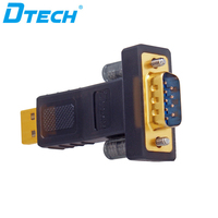 Adaptador Convertidor DTECH USB 2.0 a RS232 de 9 Pines Macho Serial DB9 para Windows 98/98SE/ME/XP/VISTA/WIN7