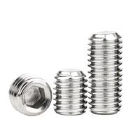 304 acier inoxydable à six pans creux à tête plate vis métrique Machine Ad vis à épaulement sans tête