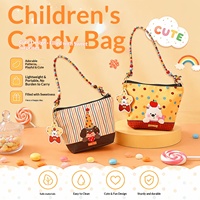 Sac cadeau en velours pour le premier anniversaire d'un bébé d'un mois, avec bonbons et poignée intégrée