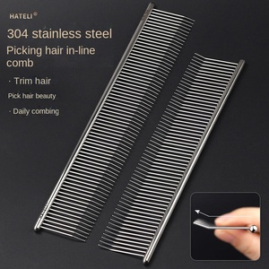 19/22cm Stainless Steel <strong>Dog</strong> Floating Brush Comb <strong>Pick</strong> <strong>Hair</strong> Row Comb for Pet Cat - Product Image 3
