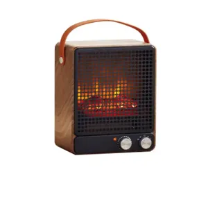 Chauffage d'appoint électrique léger et réglable avec thermostat, 4 modes de fonctionnement, garantie 1 an (UE/US), 750W/1500W, pour chambre à coucher - Product Image 1