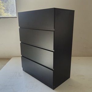 <span class=keywords><strong>Commode</strong></span> moderne à 4 tiroirs, grande <span class=keywords><strong>commode</strong></span> de rangement pour chambre à coucher, salon, <span class=keywords><strong>noir</strong></span> - Product Image 1
