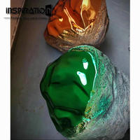 Fibre de verre imitation pierre texture rocaille pierre sculpture fibre de verre faux rock grand projet de décoration de parc de roche artificielle