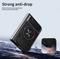 Coques de téléphone portable de style fenêtre pour iPhone Duo 18 Fold 2026 avec protection d'appareil photo, anneau magnétique et béquille intégrée