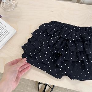 Tongxingyuan Girls Summer Sleeveless Top Polka Dot Skirt Set Cherry Print Cotton Outfit - Product Image 4
