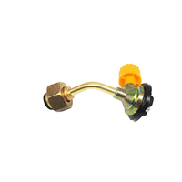 IRONDONKEY Cartouche de gaz longue pour extérieur à valve russe, réservoir de butane à connexion directe, dispositif de gonflage manuel, modèle