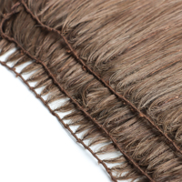 Extensions de cheveux humains brésiliens Remy, double trame, effet plume, 100% naturels, fixation micro-anneaux