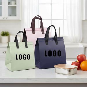 Custom Non-Woven Disposable Insulated Thermal Food Takeaway Cooler Bag with Letter Pattern Waterproof & Portable for Cake Coffee - Product Image 1