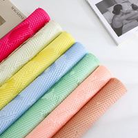 Papier de Soie en Gros en Maille Faite à la Main pour Emballage de Bouquets, Papier d'Emballage Floral Économique, Papier Cadeau, Fournitures pour Fleuristes