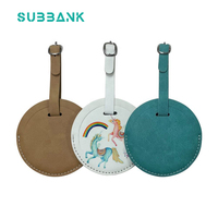 Sous-banque étiquettes de bagages à sublimation vierges personnalisées étiquette nominative de voyage impression recto verso étiquettes de bagage à sublimation en cuir PU