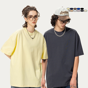 제조사 305G 남여 공용 헤비급 드롭 숄더 사용자 정의 빈 기본 티셔츠 남자의 반소매 하이 퀄리티 스트리트웨어 티셔츠 - Product Image 1