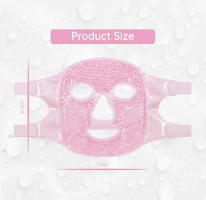Máscara Facial Reutilizável de Terapia Quente e Fria para Cuidados com a Pele, Compressa de Gelo <span class=keywords><strong>Anti</strong></span>-Rugas, Alívio da Fadiga e Firmadora da Pele - Product Image 2