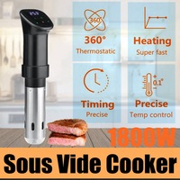 Sous Vide pemasak lambat 1800W, pengaturan suhu akurat dan pengatur waktu Digital untuk rumah dan restoran